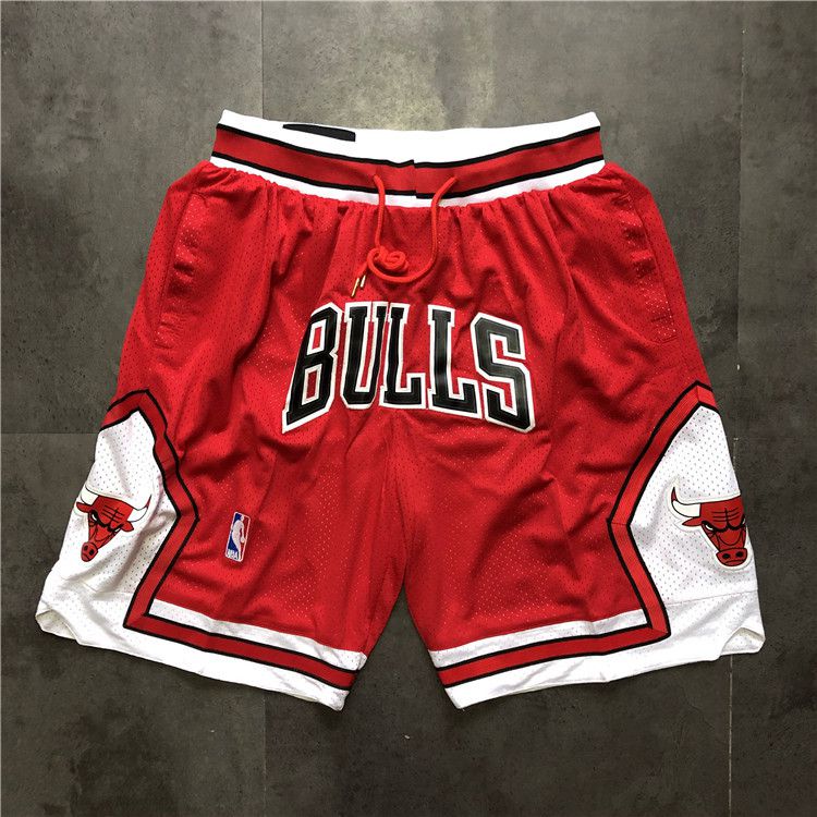 Cheap Men NBA 2021 Chicago Bulls Red Shorts 5